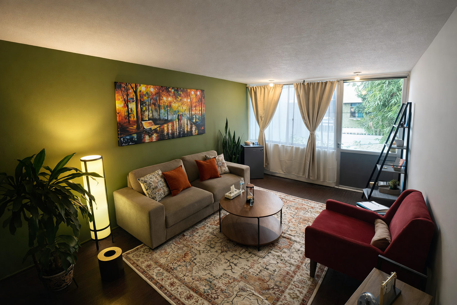 Consultorio de Sergio Medina — espacio acogedor para terapia presencial